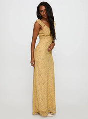 Dearlie Frill Maxi Dress Multi