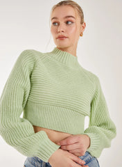High Neck Knitted Jumper