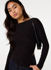 Long Sleeve Asymmetric Top