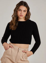 Cropped Knit Jumper