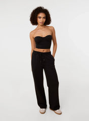 Bustier Jersey Zip Back