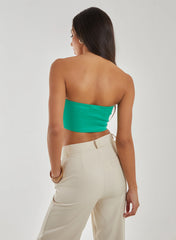 Seam Detail Corset Crop Top