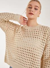 Crochet Knitted Sweatshirt