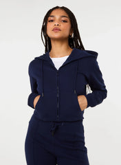 Zip Up Cropped Hoodie