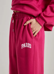 Paris Slogan Joggers