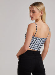 Geometric Print Cami Top