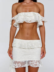 GIULIANA MINI SKIRT IVORY