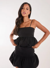 Bubble Hem Strappy Top