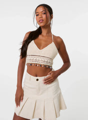 Crochet Bralette With Shell Detail