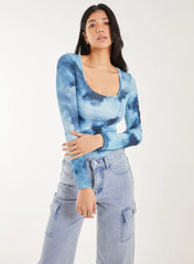 Tie Dye Printed Bodysuit