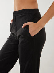 Metallic Straight Leg Trousers
