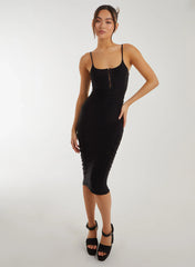 Eyelet Midi Dress
