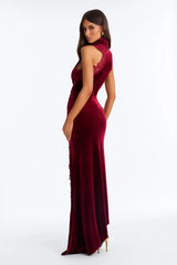 Class Meets Confidence Velvet Maxi Dress