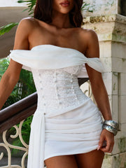 ALORA MINI DRESS WHITE