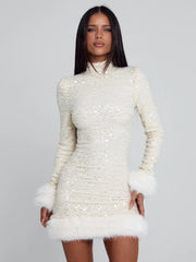 OMEYA MINI DRESS WHITE