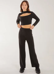 Soft Brushed Letterbox Long Sleeve Top