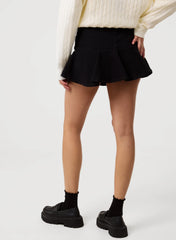 Flippy Denim Mini Skirt With Shorts