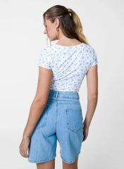 Broderie Ditsy Crop Top