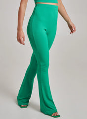 Ribbed Flare Trousers