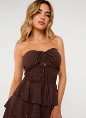 Glitter Bandeau Rara Dress