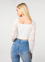 Long Sleeve Lace Top