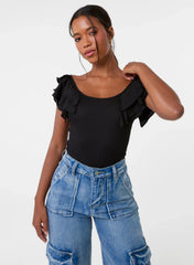 Ruffle Sleeve Bodysuit