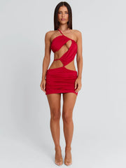 CELINE MINI DRESS RED