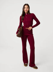 Zip Up Ribbed Set