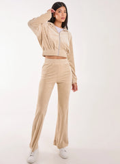 Velour Flare Joggers