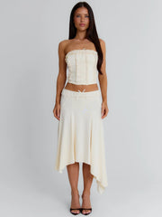 VAL MIDI SKIRT CREAM