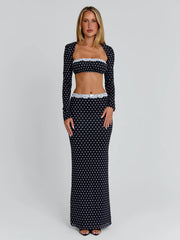 CALI MAXI SKIRT POLKA DOT