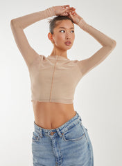 Mesh Bodycon Crop Top
