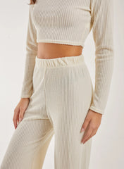 Soft Brushed Rib Flares
