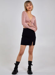 Cut Out Slinky Bodysuit