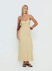 Montie Scoop Maxi Dress Lemon