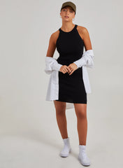Racer Back Ribbed Mini Dress
