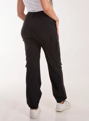 Pocket Detail Wide Leg Cargo Pants