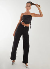 Lace Up Corset Top
