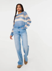 Stripe Crochet Jumper