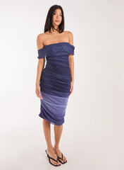 Ombre Bardot Midi Dress