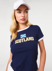 Scotland Embellished Football T-Shirt
