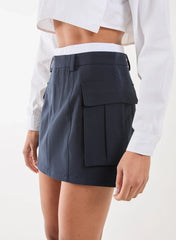Boxer Style Utility Mini Skirt