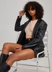 Sleeveless Slinky Crop Top