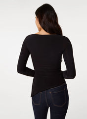 Long Sleeve Asymmetric Top