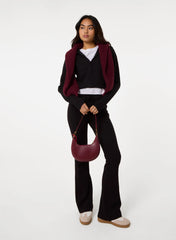 Pin Tuck Jersey Flares