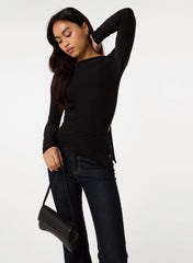 Long Sleeve Asymmetric Top