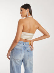 Diamante Halter Neck Top