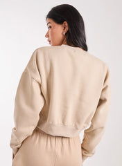 Boston Silk Detail Crop Sweater