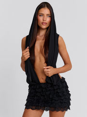 RAVELLA MINI DRESS BLACK