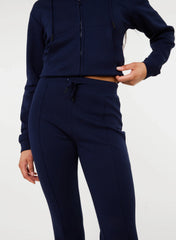 Pin Tuck Jersey Flares